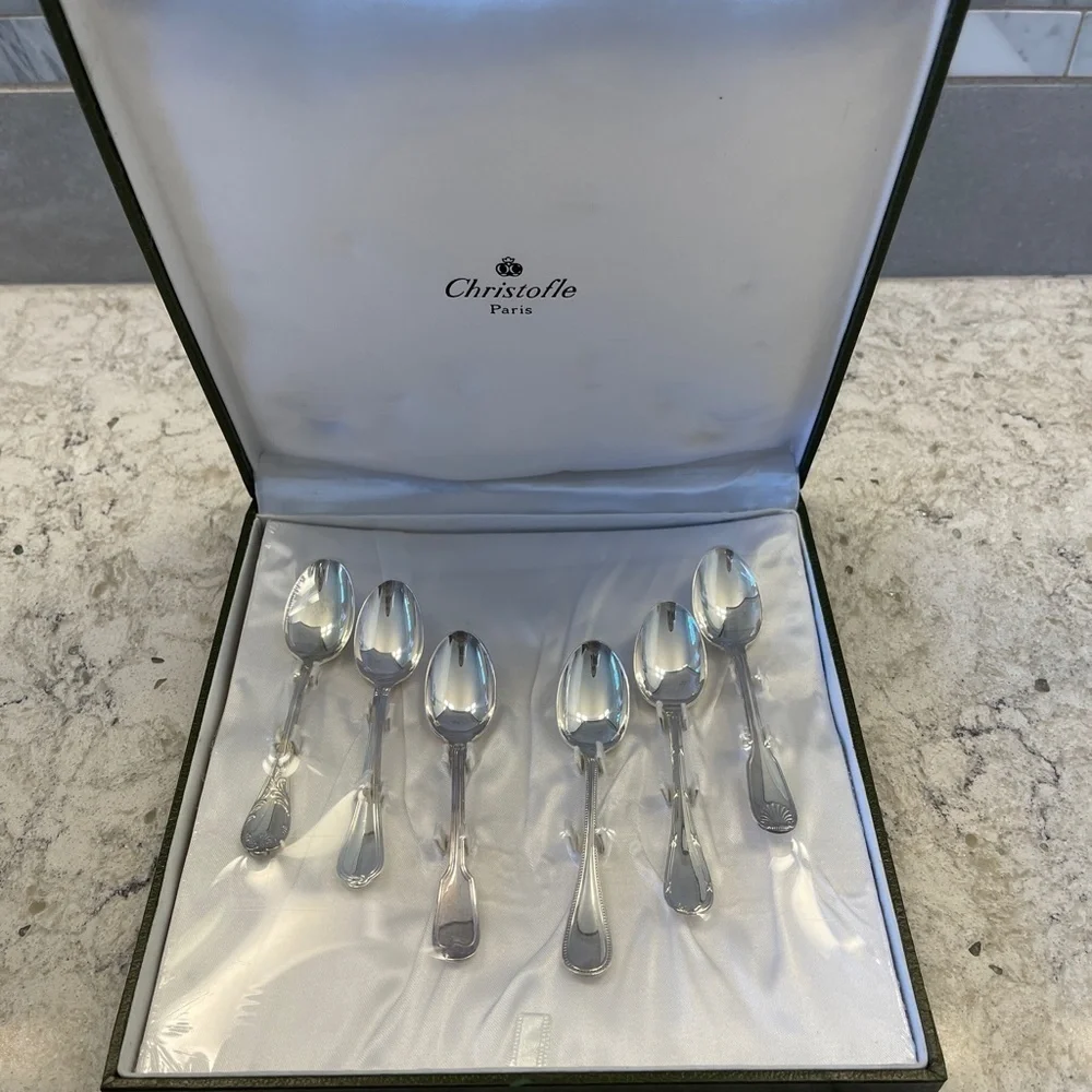 Vintage Christofle Paris set of 6 teaspoons